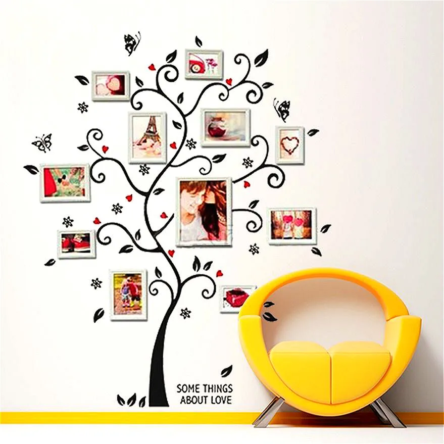 Family Tree Art Decals Wall Stickers Vinyl Photo Picture Frames