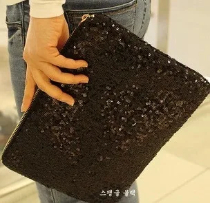 Women Reversible Sequins Mermaid Glitter Make Up Pouch Fashion Handbag Popular Lady Bag Evening Clutch Bag