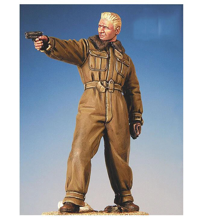 Assembly Unpainted Scale 1/32 54mm Frank Luke standing with base Historical toy Resin Model Miniature Kit | Игрушки и хобби