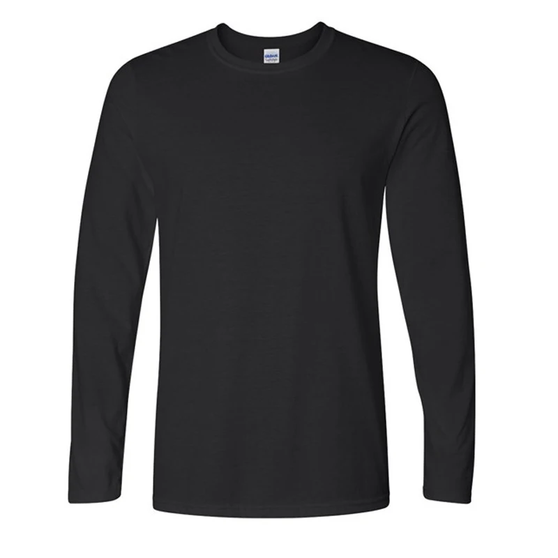 Топ Класс Для мужчин S футболки Мода 2017 О-образным вырезом Slim Fit с длинным рукавом