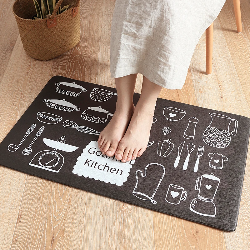 cheap Kitchen Mat Floor Mat Waterproofing Anti Fatigue Mattress Home Multi Size Living Room Leatherwear Skid Resistant