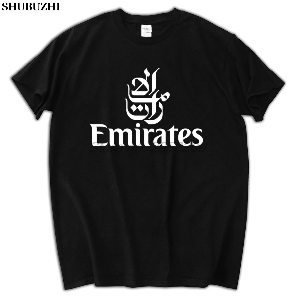 

FLY EMIRATES Airlines T-shirt Cotton Men T shirt New Design High Quality Digital Inkjet Printing sbz5217