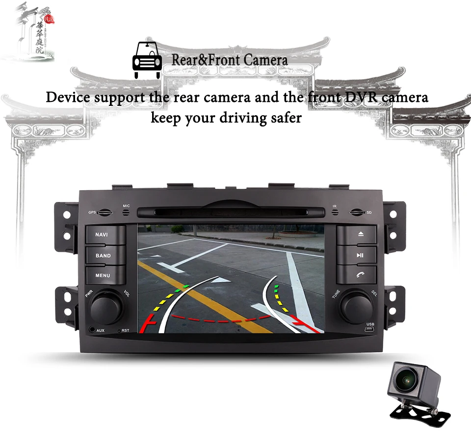7 дюймов HD 1024*600 Android 9 0 автомобильное радио GPS Navi головное устройство плеер для kia