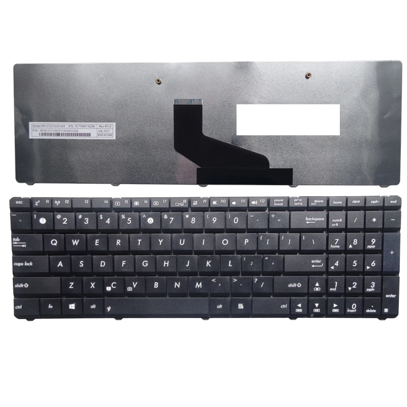 

US For ASUS X54 X53B X53U K53 K73 K53T K73KT x53 Replace laptop keyboard Black New English