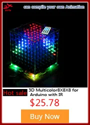 Zirrfa 3D 8 8x8x8 RGB/красочные cubeeds, отличный анимационный светодиодный дисплей, рождественский подарок для sd-карты с коробкой