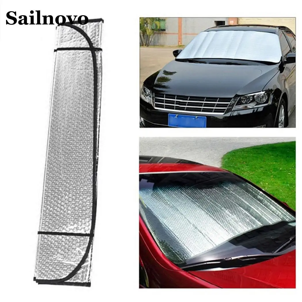Sailnovo 126 см x 61 5 складные солнцезащитные козырьки для окна автомобиля лобового
