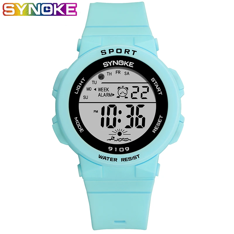 

SYNOKE Girl Watch Reloj Nina Student Wrist Watches Girl kid Thin Colorful lighting Digital watch Gifts For Girls Reloj Infantil