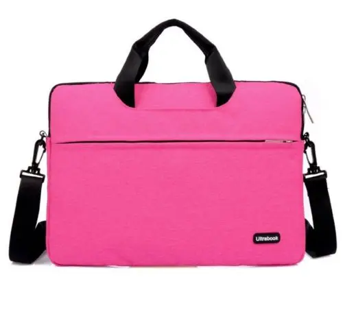 11,6 12 13,3 14 15,6 дюймов ноутбук сумка на плечо лайнер для Asus Acer Dell hp для Toshiba и Lenovo водонепроницаемый компьютерный портфель - Цвет: Hot pink