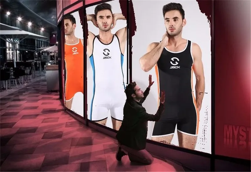 Мужской модный брендовый купальник, нижнее белье, сексуальная спортивная одежда, мужской костюм для борьбы, мужской купальник