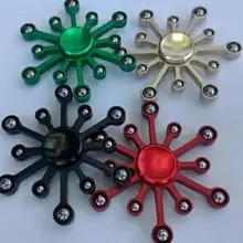 Спиннер для спиннинга 12 бусин Снежинка кончик пальца гироспиннер для пальцев Игрушка фокус Tri Spinner уменьшить стресс подарки эксклюзивные продажи