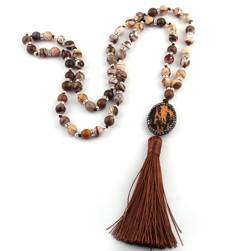 Free Shipping Bohemian Tribal Jewelry Fashion Brown Zebra