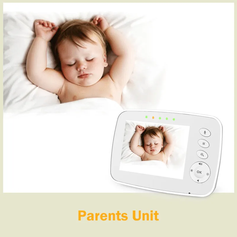  MBOSS Newest 3.2 inch Wireless Baby Monitor Security Camera 2 Way Talk Video&Audio Baby Monitor Ele