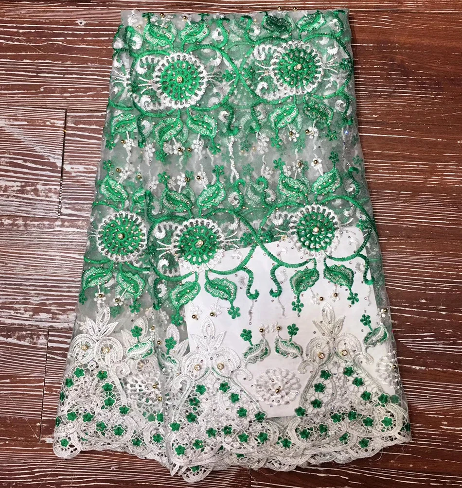 

African Lace Fabric 2017 Embroidered Nigerian Laces Fabric Bridal High Quality French Tulle Lace Fabric For Women