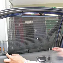 Summer Car Sunshade Curtain Side Rear Window Mesh Visor Shield Window Suction Cup Auto Sun Shade 60cm*46cm