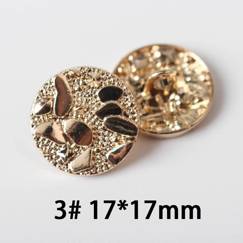 TQ стиль 17 мм 10 шт., золотые пуговицы в золоте, всемирно известный классический бренд пуговицы, аксессуары для одежды DIYmaterials F5