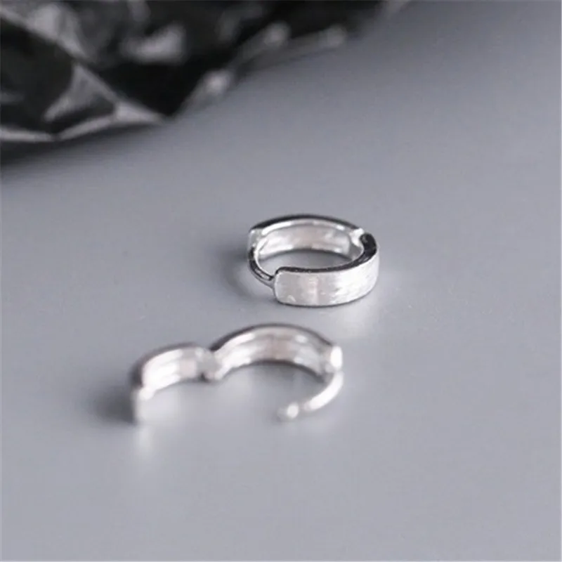 

Simple Style 925 Sterling Silver Circle Stud Earrings For Women Wedding Jewelry Sterling-silver-jewelry eh918