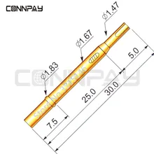 100 шт. в упаковке R100-4S Пробник Pogo Pin сосуд длина 30,0 мм инструмент