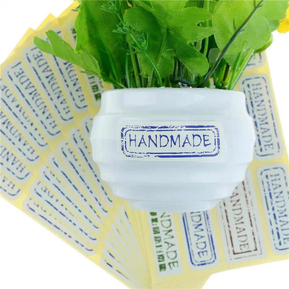 

120pcs Kraft Sealing Sticker Paper Handmade Sealing Sticker Adhesive Baking Seal Label Crafts Hand Made Labels Packaging Sticker