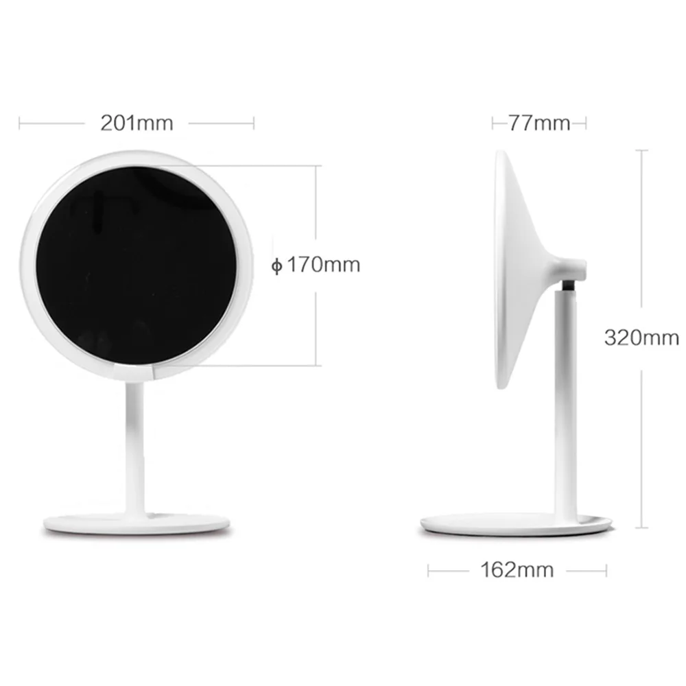 Xiaomi AMIRO AML004 зеркало для макияжа перезаряжаемый светодиодный с регулируемой