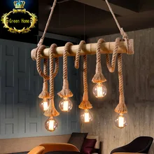 Corda vintage подвесные светильники лампада loft Эдисон кафе, кафе, лампы, бар в стиле, американский кантри