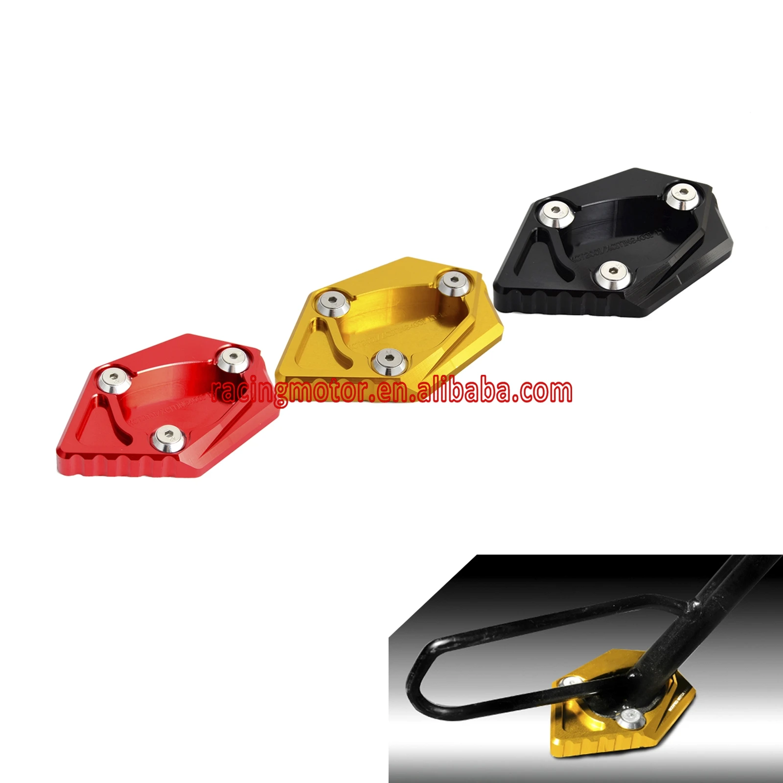 

Side Kickstand Stand Extension Plate For Kawasaki J300 2014 2015 Also Fit Kymco K-XCT300i XCITING 400i 2012 - 2015 2013 2014