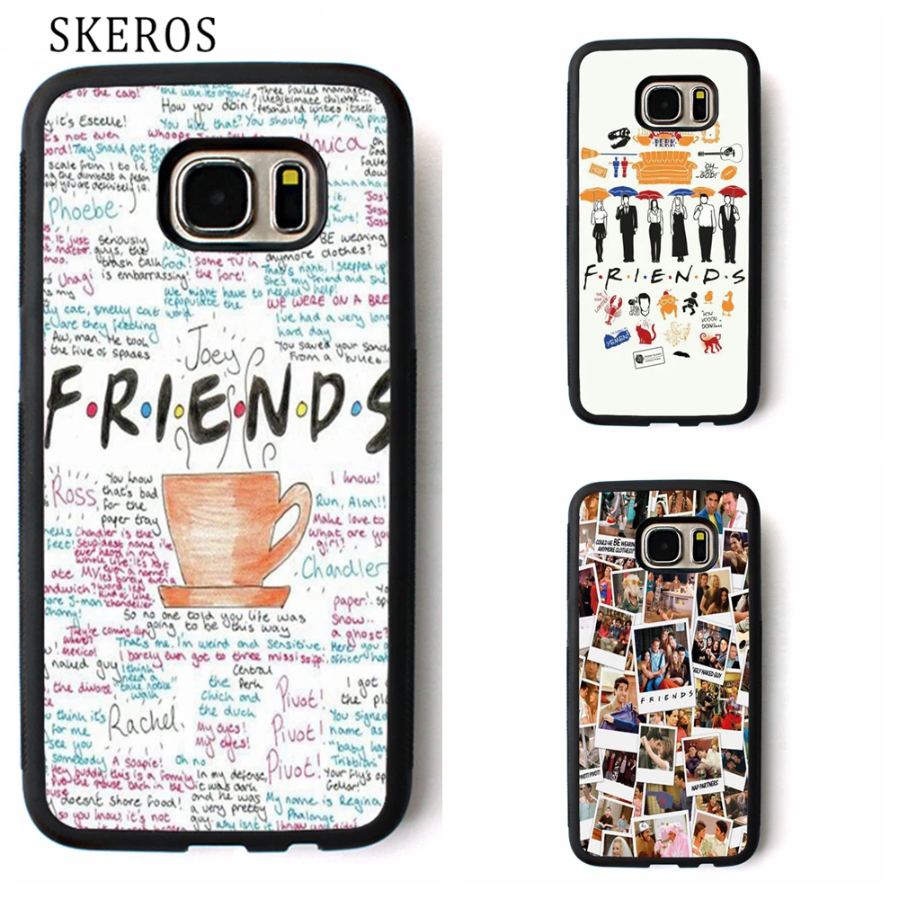 Skeros друзья ТВ серии крышка телефона чехол для Samsung Galaxy S3 S4 S5 S6 S7 S8 Edge Примечание 3 4 5