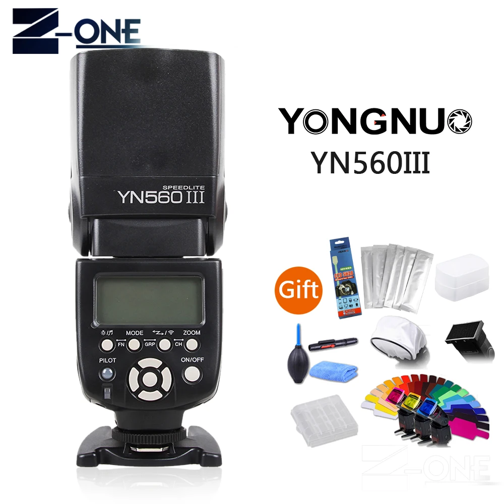 

Yongnuo YN-560III Professional Flash Speedlight For Nikon D750 D800 D800E D810 D7200 D7100 D610 D5300 D5200 D3400 D5500 D6500