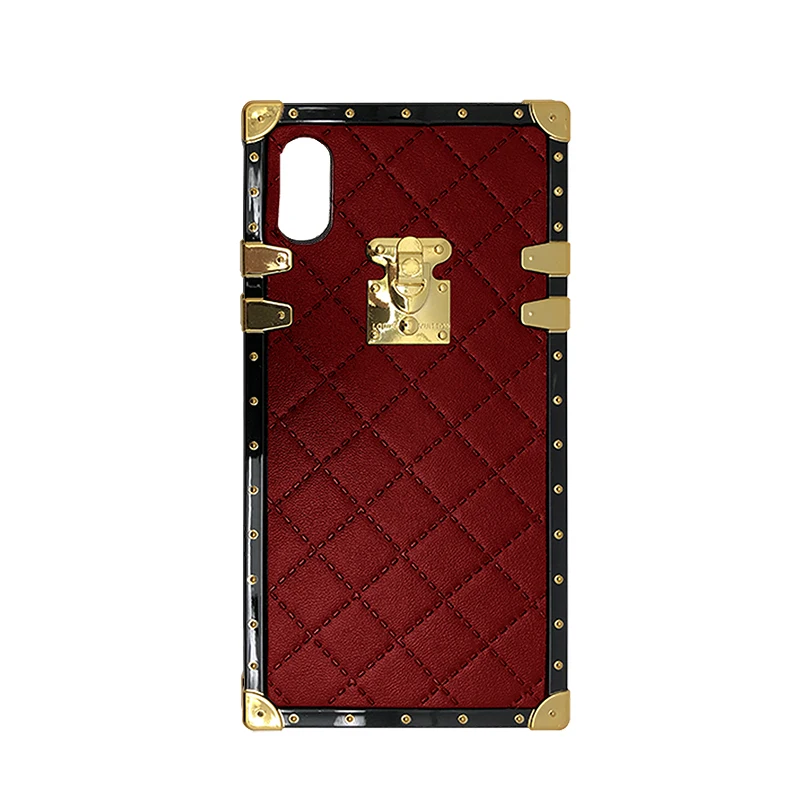 Superdope de cuero de lujo de la contraportada del teléfono para el iPhone 6 6 S 7 7 Plus brillo Fundas para iPhone X XS XR MAX ojo maletero Coque