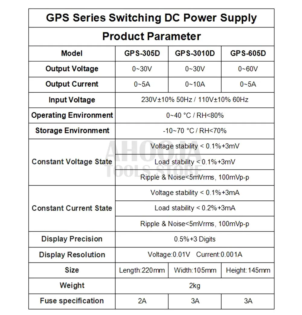 GPS305D мини 30 в 5A светодиодный дисплей Регулируемый импульсный источник питания постоянного тока 4 цифры светодиодный регулятор напряжения лабораторный источник питания