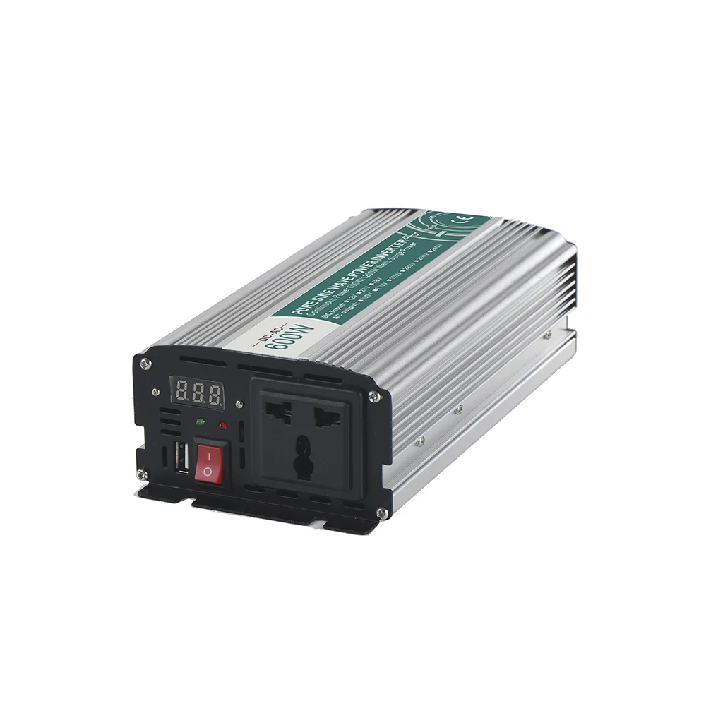 US $34.00 300w600w Pure Sine Wave Inverter Dc 12v24v48v To Ac 110v220voff Grid Inversorpower Inverter Work With Solar Battery Panel