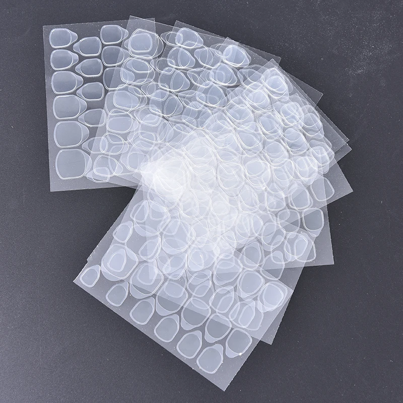 10 Sheet/Lot Nail Art Tools Double    Sided Adhesive Glue Top