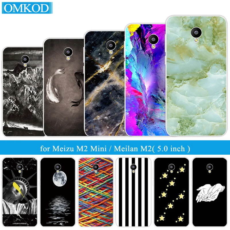 

for Meizu M2 Mini Cases 5 inch Ultrathin Soft TPU Skin Back Phone Matte Fish Cover for Meizu M2 mini Meilan 2 Clear Silicon