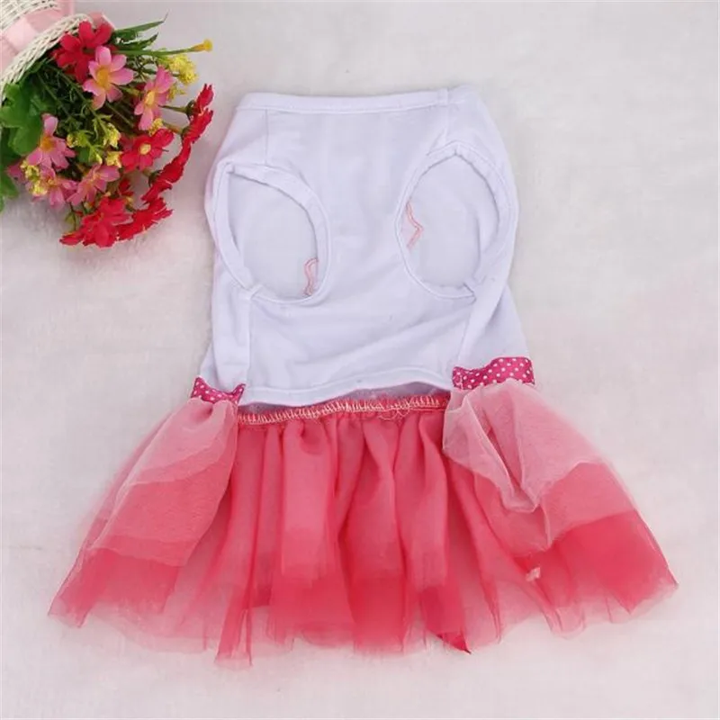 

Fashion Pet Puppy Small Dog Cat Lace Skirt Princess Tutu Dress Clothes Costume Letter Printed Clothes Puppy Bow Dresses Apparel