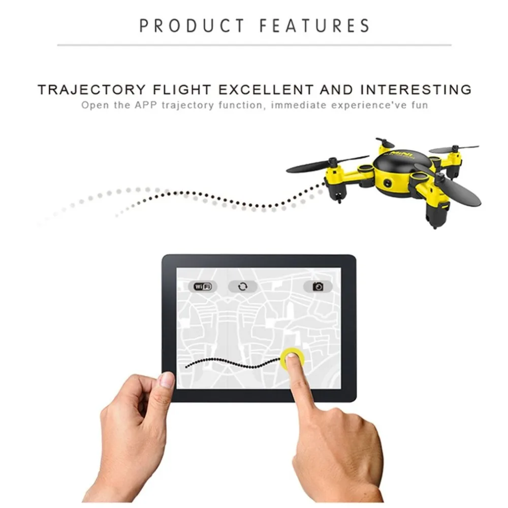 

Camera Drone 2.4GHz RC Quadcopter 3D Flip 4CH Foldable Mini Drone BNF Altitude Hold Headless Mode Drone Indoor Outdoor