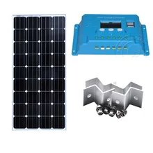 Kit Solar Panel Solar 12v 150w Battery Solar 12v Solar Charge Controller 12v/24v 10A PWM Car Caravane Autocaravana Caravana 100 vatios100w panel solar panel solar 12v 12 voltios monocristalino caravana autocaravana painel solar fotovoltaico solar panel