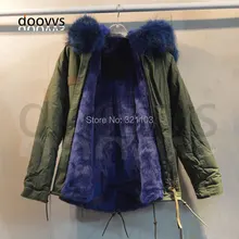 Синяя модная зимняя теплая мужская меховая парка с настоящим меховой капюшон, воротник куртка, Китай Поставщик низкая цена распродажа