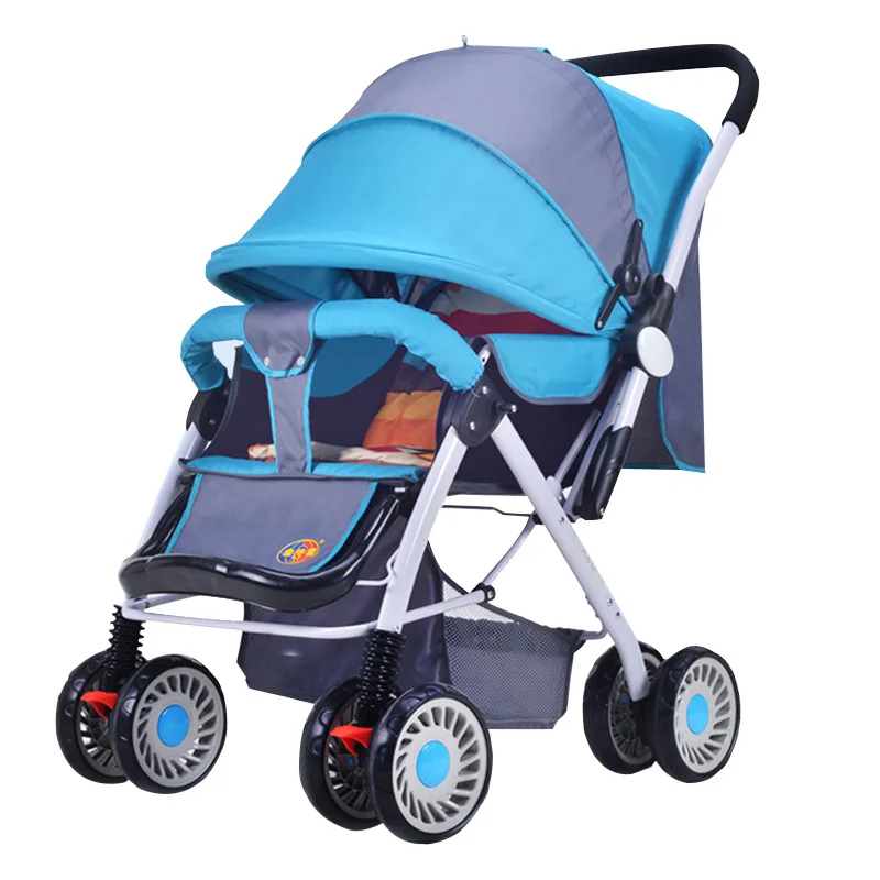 High Quality Baby Stroller High Landscape Pushchair Pram Buggy Lightweight Seat Lying Strollers Four Wheel Baby Carriage