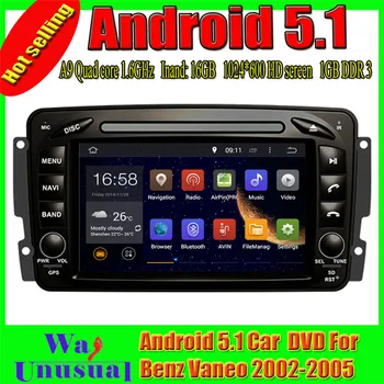 

WANUSUAL 7" Android 5.1 Car Video Player for Benz Viano 2004 2005 2006 for C-W203 2000 2001 2002 2003 2004 2005 with GPS BT WIFI