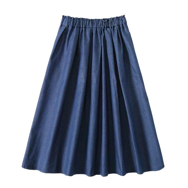 Buy Autumn Women Denim Skirts Knee length 2017 New