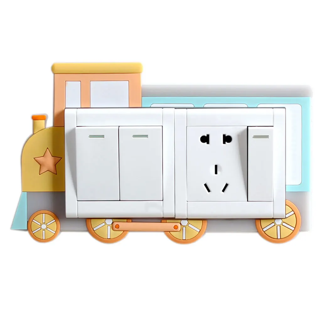 

Washable Luminous Light Cartoon Switch Socket Paste Free Protective Cover Living Room Decorative Stickers