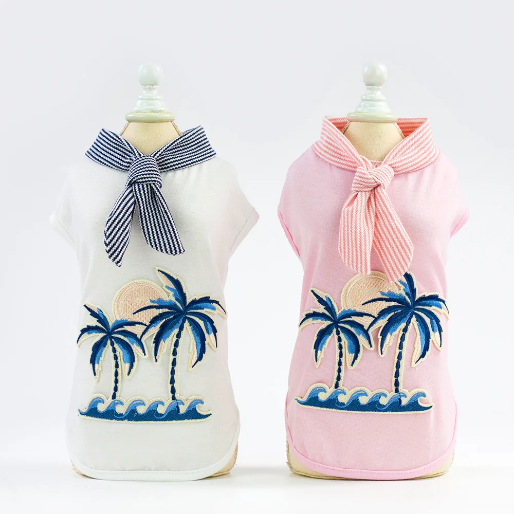 

Pet Summer Clothes Small Dog Clothes Cotton Leisure Dog T Shirt