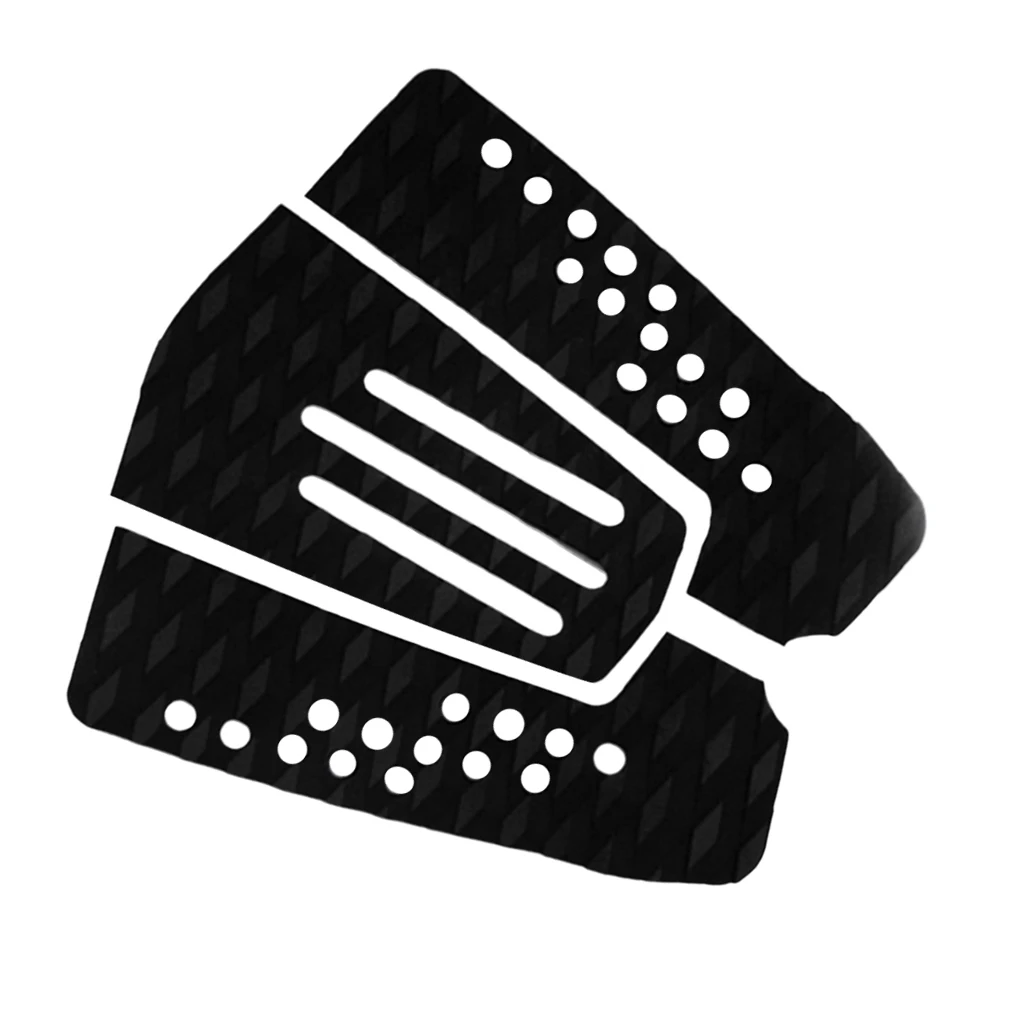 7 Pieces Black EVA Surfboard Surfing Skimboard Tail Pads Traction Pad Deck Grips For Pool Piscina