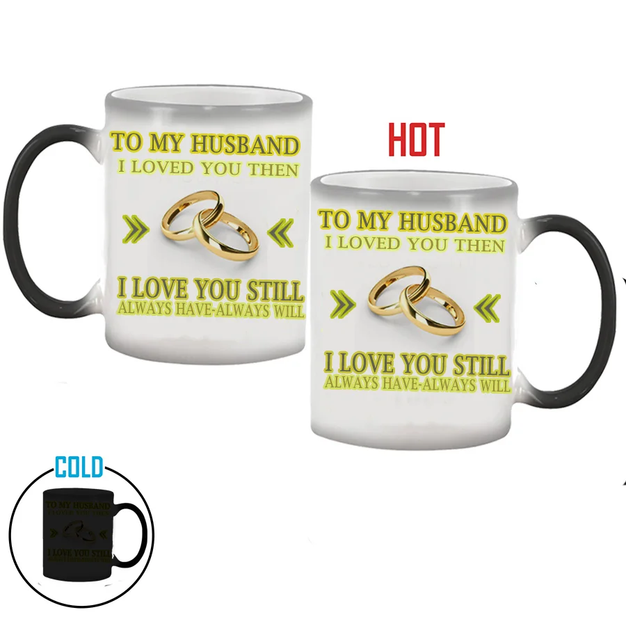 to my husband color changing mug