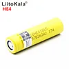 100% original LiitoKala for  HE4 18650 2500mah 20A 18650 li-ion rechargeable battery power safe battery for ecig/scooter ► Photo 2/6