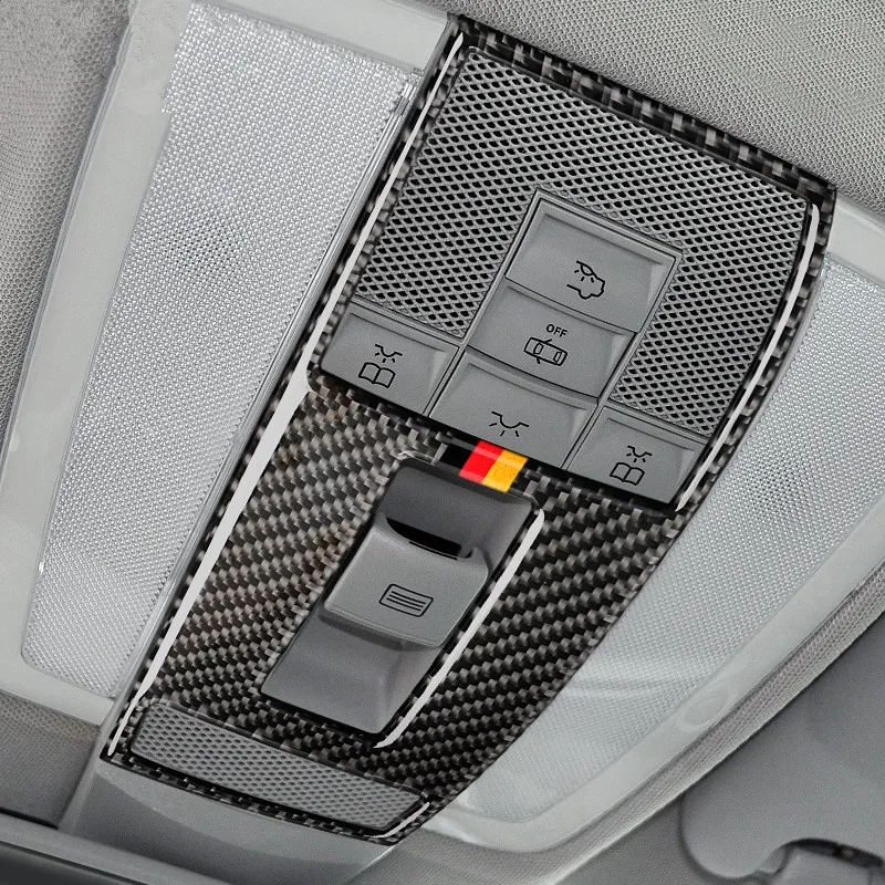 TPIC-Carbon-Fiber-car-interior-Reading-Light-Control-Plane-car-Sticker-For-mercedes-C-Class-W204