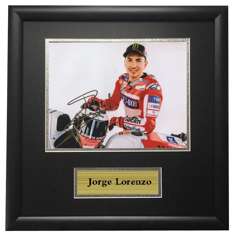 

SA COA MOTOGP Lorenzo racing hand autographed signed Photo Framed