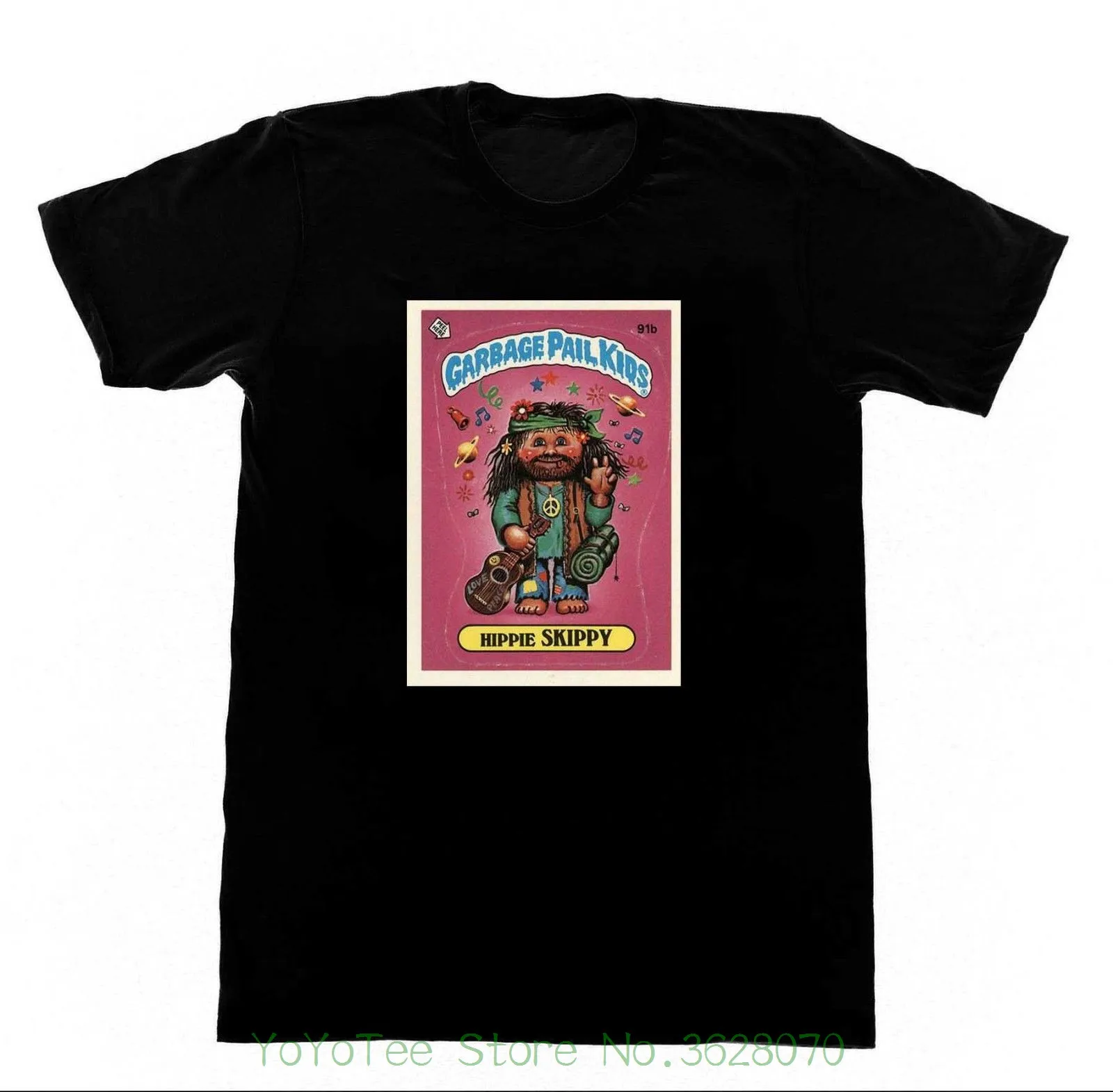 Черные повседневные Мужская одежда мусорное ведро дети хиппи Skippy-Shirt 11 Tshirt широкое паника Phish Dead