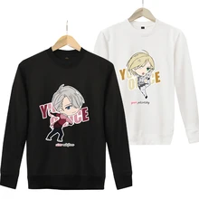 YURI! sobre HIELO Sudaderas Mujer Hombre Manga Larga de Dibujos Animados Impreso Sudaderas Con Capucha de Anime Cosplay Disfraces