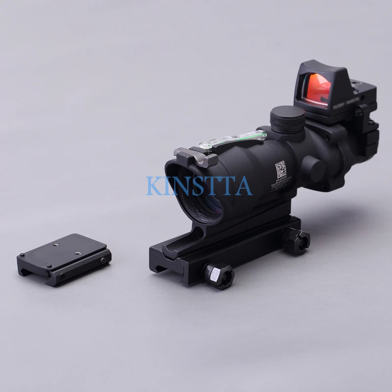 KINSTTA Военная линза для винтовки стиль ACOG 4X32 источник из настоящего Красного