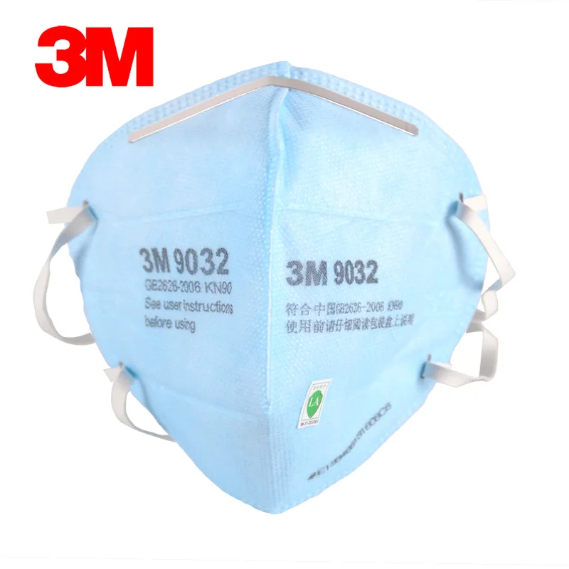 

3M 9032 Anti-dust Masks 10pcs/Lot KN90 pm2.5 Anti-haze&particles High Electrostatic Filter Material mask H012829